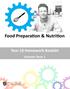 Food Preparation & Nutrition