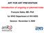 ART FOR ART PREVENTION. Introduction of ongoing or planned trials