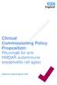 Clinical Commissioning Policy Proposition: Rituximab for anti- NMDAR autoimmune encephalitis (all ages)