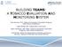 BUILDING TEAMS: A TOBACCO EVALUATION AND MONITORING SYSTEM