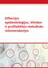 Difterijos epidemiologijos, klinikos ir profilaktikos metodinės rekomendacijos