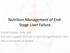 Nutrition Management of End- Stage Liver Failure