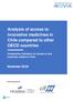 Analysis of access to innovative medicines in Chile compared to other OECD countries