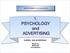 1. PSYCHOLOGY and ADVERTISING
