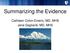 Summarizing the Evidence. Cathleen Colon-Emeric, MD, MHS Jane Gagliardi, MD, MHS
