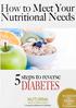 How To Meet Your Nutritional Needs