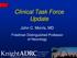 Clinical Task Force Update