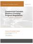 Commercial Cannabis Business Licensing Program Regulations