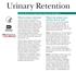 Urinary Retention. National Kidney and Urologic Diseases Information Clearinghouse
