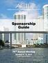 AMERICAN COUNCIL OF INDEPENDENT LABORATORIES. Sponsorship Guide. 78 TH Annual Meeting. October 6 9, Hyatt Regency Miami