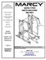MARCY PRO SMITH MACHINE SM Model SM Retain This Manual for Reference OWNER'S MANUAL