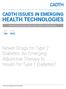 CADTH ISSUES IN EMERGING HEALTH TECHNOLOGIES. Informing Decisions About New Health Technologies
