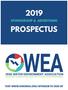 WEA PROSPECTUS SPONSORSHIP & ADVERTISING OHIO WATER ENVIRONMENT ASSOCIATION EDUCATION. PRESERVATION. DEDICATED TO YOUR WATER ENVIRONMENT.