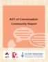 ART of Conversation: Community Report