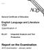klm Report on the Examination English Language and Literature 1721 Specification A 2010 examination - January series General Certificate of Education