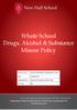 Whole School Drugs, Alcohol & Substance Misuse Policy