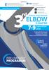 ELBOW 7-9. Course PRELIMINARY PROGRAMME. September Athens International. Hands-on.   Surgical Approaches in Cadavers