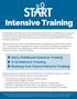 Intensive Training. Early Childhood Intensive Training K-12 Intensive Training Building Your Future Intensive Training