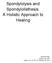 Spondylolysis and Spondylolisthesis: A Holistic Approach to Healing