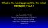 What is the best approach to the initial therapy of PTCL? standards of treatment? Should all