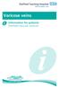 Varicose veins. Information for patients Sheffield Vascular Institute