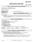 Material Safety Data Sheet MSDS ID: SK-126B