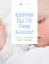 Essential Tips For Sleep Success!