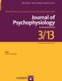 Journal of Psychophysiology An International Journal