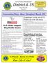 Lions Clubs International. District A-15. News Bulletin March Convention Days Ahoy! Stratford March 20