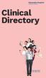Alexandra Hospital Clinical Directory. Clinical Directory. One Care Team One-Stop Care