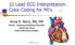 12 Lead ECG Interpretation: Color Coding for MI s