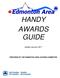 HANDY AWARDS GUIDE. Update January 2017 PREPARED BY THE EDMONTON AREA AWARDS COMMITTEE