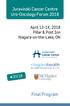 Juravinski Cancer Centre Uro-Oncology Forum April 13-14, 2018 Pillar & Post Inn Niagara-on-the-Lake, ON #JCC18.