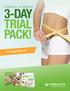EXPERIENCE THE HERBALIFE 3-DAY TRIAL PACK! Training Manual