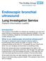Endoscopic bronchial ultrasound