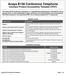 Avaya B159 Conference Telephone Voluntary Product Accessibility Template (VPAT)