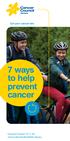 Cut your cancer risk 7 ways to help prevent cancer