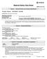 Material Safety Data Sheet MSDS ID: SK-121B