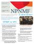 NPNMF. E-newsletter. NPNMF vs. NPC. Some new professionals and students in Chicago, IL at the 2014 ASCLS Annual Meeting