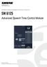 SW Advanced Speech Time Control Module. SW 6000 Conference Management Software, Version 6.3