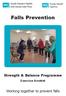 Falls Prevention Strength & Balance Programme Exercise Booklet