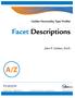 Facet Descriptions A/Z. Golden Personality Type Profiler. John P. Golden, Ed.D TalentLens.com