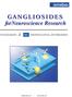 GANGLIOSIDES for Neuroscience Research