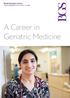 A Career in Geriatric Medicine