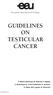 GUIDELINES ON TESTICULAR CANCER