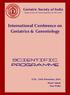 International Conference on Geriatrics & Gerontology