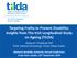 Targeting Frailty to Prevent Disability: Insights from The Irish Longitudinal Study on Ageing (TILDA)