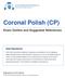 Coronal Polish (CP) Exam Outline and Suggested References