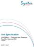 Unit Specification. Unit DM601 Producing and Receiving Deafblind Manual (DM) L/507/5948