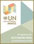 SECRETARY-GENERAL AWARDS. Recognizing the. OUTSTANDING WORK of United Nations Staff